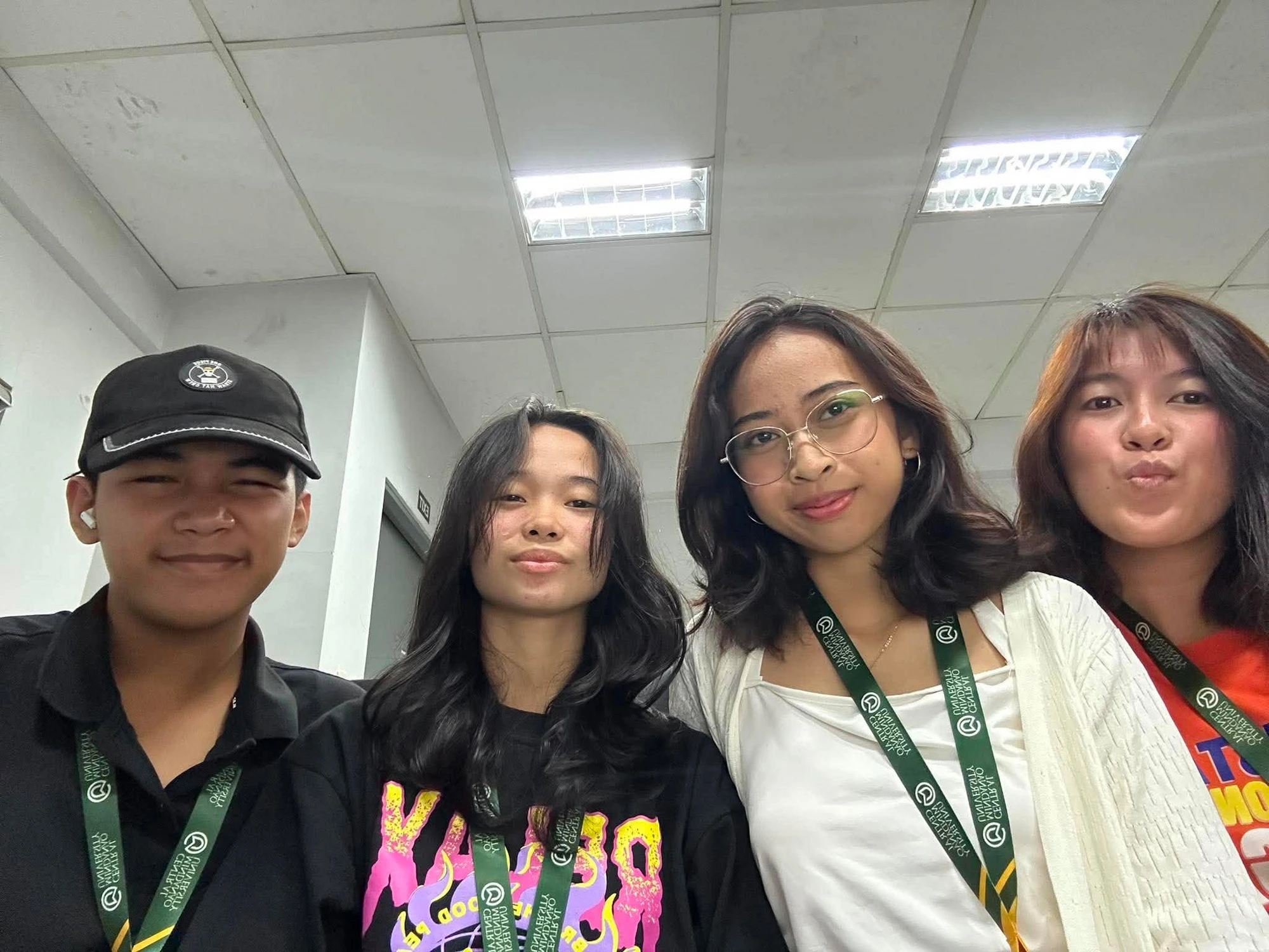 The four FOLD founders — Janica, Alexa, Josh, and Nyza