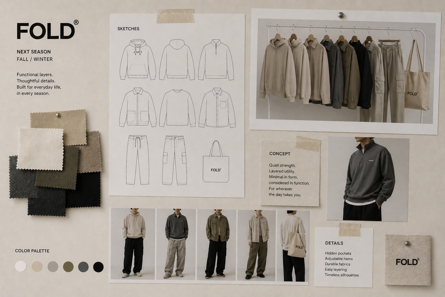 FOLD Fall/Winter next season moodboard